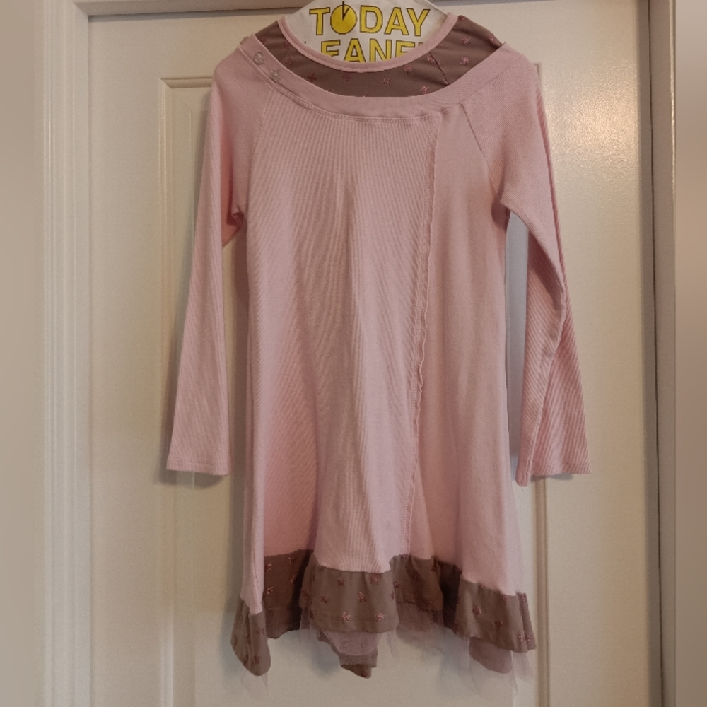Naartjie Girls Solid off the shoulder ballerina dress Size 10 years